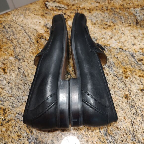 Chaps Men's Black Leather Kiltie Tassel Slip On Loafer Shoes 096-8104 Size 10M - Picture 7 of 12